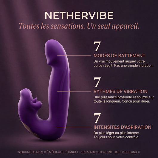 NetherVibe™ Entraîneur du périnée 4-en-1